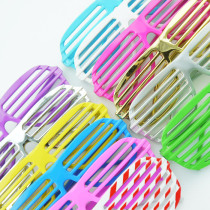  Blinds glasses Multi-color blinds Party funny prom glasses Party funny ideas