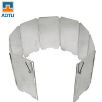 aotu outdoor stove stove weatherboard 9 pieces of ultra-short ultra-light aluminum windshield field stove head