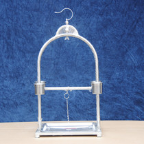 Birdcage Parrot Birdcage Stainless Steel Parrot Station Stand can be used for dual use
