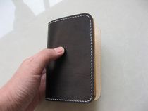 Handmade custom graft leather first layer cowhide wallet Leather wallet 200% off wallet Vertical wallet