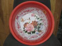 Collectors edition painted gold wedding enamel washbasin Extra thick 36cm enamel washbasin
