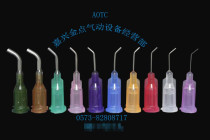 Promotional screw mouth curved needle 45 degree corner needle nozzle glue dispenser glue dispenser 14g curved glue drip nozzle