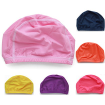 Special price comfort quality spandex fabric 100 lap swimming gear pure color spandex swimming cloth cap male and female universal