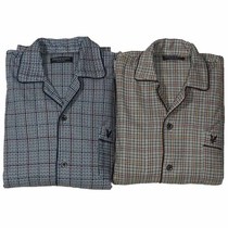 Foreign Trade Day Single Scottish Golden Eagle Male Spring and Summer Thin Pajamas Home Clothes Set Comfortable Queen Special Specials