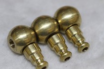 Tibetan Buddhist pearl accessories Concealed Glossy Pure Bronze Buddha head length 1 2cm Width 1 2cm High 3 5cm