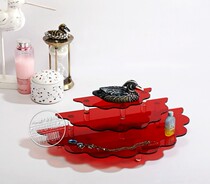 Acrylic transparent three-layer jewelry display set jewelry Jade perfume display rack decoration table display rack custom-made