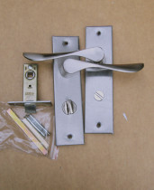 Toilet door lock hand lock toilet door single tongue lock