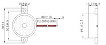 HPE-135 supply original domestic HPE-135 (42*16mm)passive piezoelectric lead buzzer