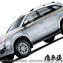 Jiangling new Yusheng S350 car stickers color strips SUV special color stickers pull flower decoration modified car waist line stickers