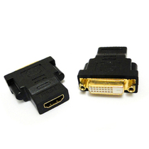HD-004 HDMI female turn DVI female gold plated adapter black gold plated connection DVI and HDMI wire