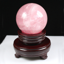 Powder crystal ball ornaments natural crystal ball natural powder crystal ball to help Aiwang marriage