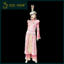 (Qingqing Fang Hu Hetai) Customized Mongolian fashion dress Mongolian robe two-piece Original Design Nation