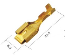 DJ621-F6 3A car connector 6 3 square insert 6 3 flat square insert