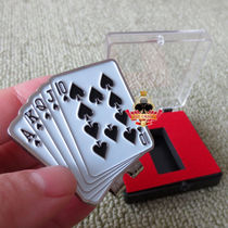 (Fun Place) Poker Money Clips Poker Press Card Poker Gift Box