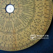 Wanan Old Street Compass Wang Yangxi Wangs Luo Jing pure handmade 13-inch triple Plate Poplar ginkgo wood
