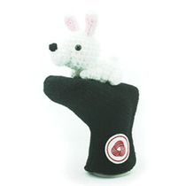 AMIMONO Amile_hand-woven cute white rabbit golf pusher cover (P604-A)