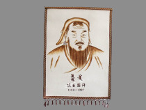Mongolian handicrafts gifts decorative paintings wool felt paintings Genghis Khan