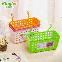  Jinlixianzi desktop storage basket bath basket storage frame hanging basket Plastic storage basket small basket Snack storage basket