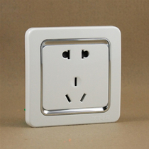 Lianfeng Lianwei 86 Series Flash Silver Five-hole Panel 86 One Open Socket Two Three Socket Switch Board 16A Air Conditioner