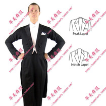 Huamei mens national standard modern dance waltz tango competition performance 6-piece elastic fabric tuxedo custom