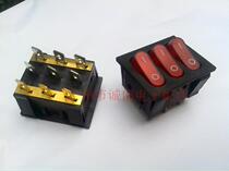 High quality Triple 9-leg boat switch factory direct KCD3 boat switch 15A 250V copper foot