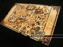 Harry Potters magic world map Harry Potter decorative painting