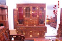 Mahogany furniture Laos big red sour branch furniture bookcase locker display rack bookcase classical cochedelwood sandalwood