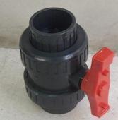 PVC daichuan double ball valve DN20 UPVC double live ball valve 25mm