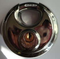 Anti-corrosion boat lock round cake lock Marine padlock safety padlock 90mm 304 stainless steel round cake lock