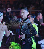 New century Latin dance performance Clothing Latin dance Latin dance dress full of mens clothing 