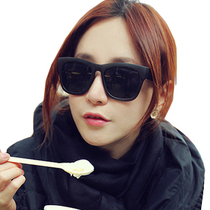 Choking small Chili Chili Korea strong AQI field type of tide male lady All Black super sunglasses sun glasses glasses glasses