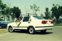 Volkswagen Santana Brigade Wagon Psang MK2 Teda Luggage Rack Lateral Roof Luggage Rack Crossbar Shelf