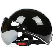 Taiwan EVO pure bright black Harley electric motorcycle helmet for men and women