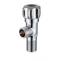 All copper ceramic core check valve eight-character triangle valve hot and cold thickened toilet faucet Universal