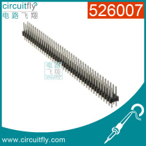 526007 double row pin pin spacing 2 54mm