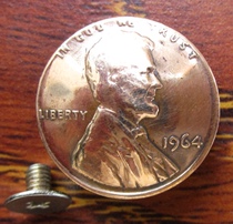 Customized red copper coin buckle financial cloth buckle handmade leather goods coin buckle 19mm cattle Ancient diy