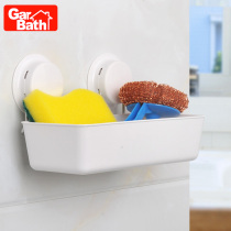 Garbo kitchen shelf Multifunctional Suction Cup plastic non-embroidered wall-mounted corner rack drain storage rack