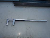 Anti-slip chrome plated F wrench-Two-claw valve hook-F-type door hook wrench-Tool steel non-slip valve wrench