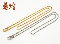 Zunhuang Thai Buddhist Stainless Steel Chain Hang 1 Zun Gold Hemp Choreographer Buddhist Chain Female Male Necklace BUDDHA CARD SHELL
