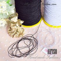 Handmade baby clothes with 0 5mm elastic sewing bottom line fine elastic cored wire 1 Yuan 5 meters black and white