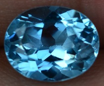 Sky blue natural topaz blue topaz bare stone 8*10 can be customized ring pendant special price