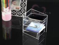 Acrylic desktop storage box pen holder inclined pen holder lipstick lip gloss function frame display rack can be customized