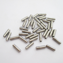 304 stainless steel flat end set screw M3 M4 hexagon headless screw machine Mikimi top wire