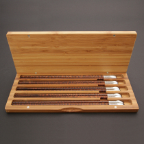 NEWREA New Sharp A Class Serpentine Wood Chopsticks Investment Connoisseur Added Value Art Connoisseur High End Gift Gift collection