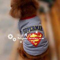 Pet clothes puppy dog ​​clothes spring and summer clothes superman superman clothes Chihuahua Bichon Teddy autumn clothes