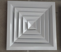 Central air conditioning aluminum alloy air outlet diffuser square ceiling air outlet back-shaped air outlet customized