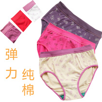 Tiandida Stretch Lycra Cotton White Lau Printed breifs High and Wide Waist Antibacterial Panties 10