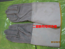 Canvas mouth full leather welding gloves Labor protection gloves Welder gloves wear-resistant cutting and stab-resistant welding mask