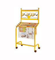 European-style stainless steel newspaper rack magazine rack office company information rack file rack display rack