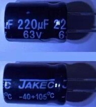 Supply full series of high and low voltage electrolytic capacitors 63V220UF 220UF63V quality assurance